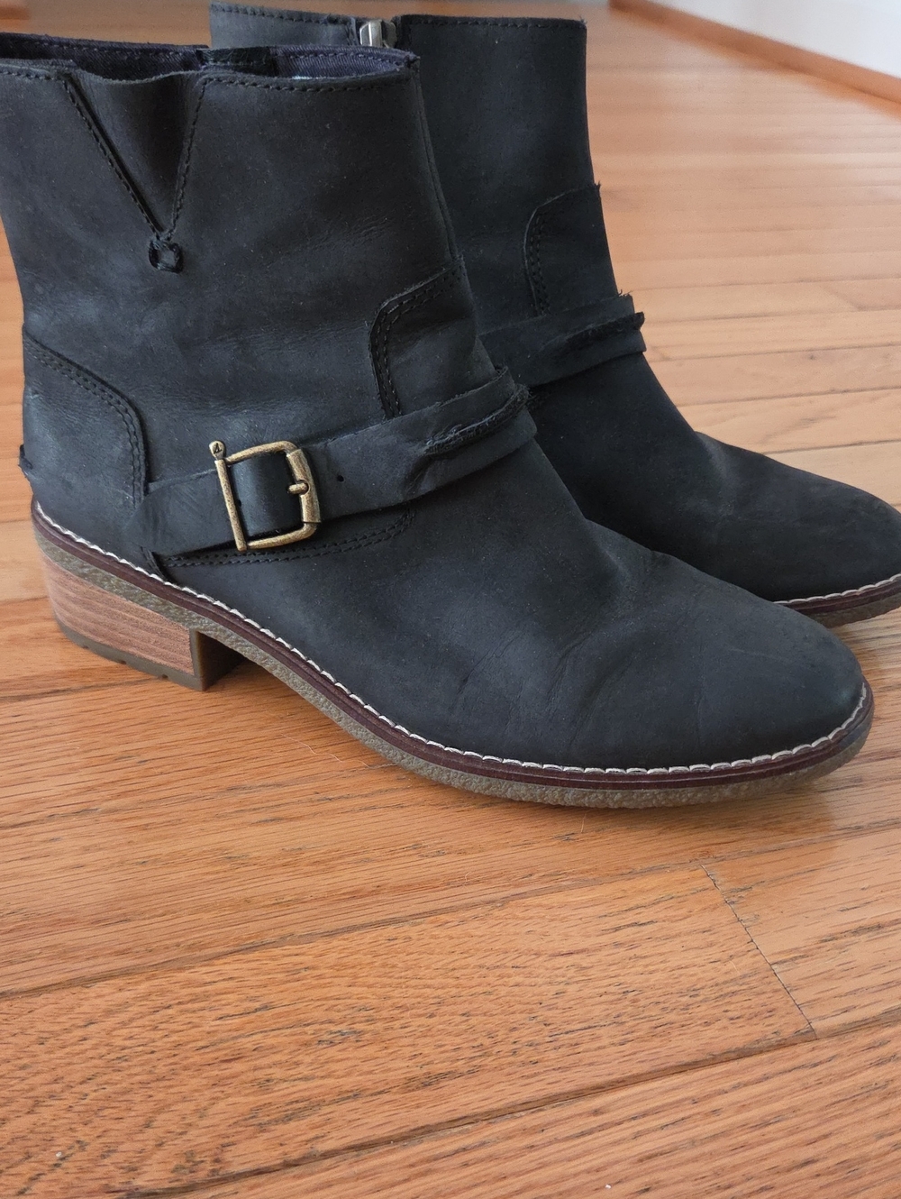 Sperry Seaport Storm Short Shackle Boots – Black, Size 7.5